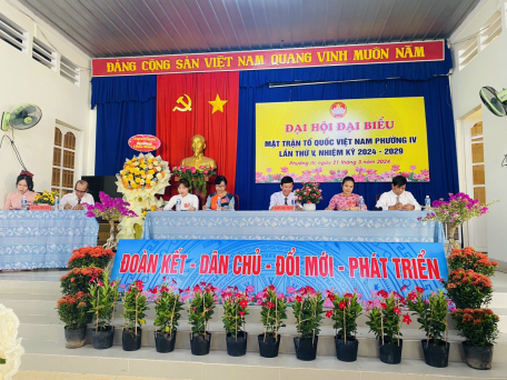 Đại hội đại biểu Ủy ban Mặt trận Tổ quốc Việt Nam phường IV lần thứ V nhiệm kỳ 2024 - 2029