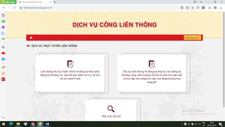 Hướng dẫn đăng ký thủ tục liên thông: Khai sinh, thường trú, cấp thẻ BHYT cho trẻ em và Thủ tục khai tử trên Cổng dịch vụ Công Quốc gia