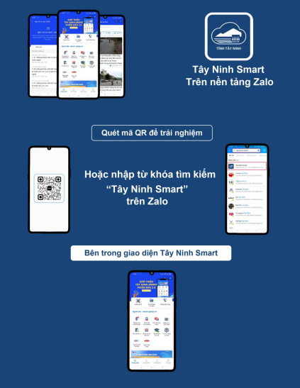 HƯỚNG DẪN SỬ DỤNG TÂY NINH SMART TRÊN NỀN TẢNG ZALO