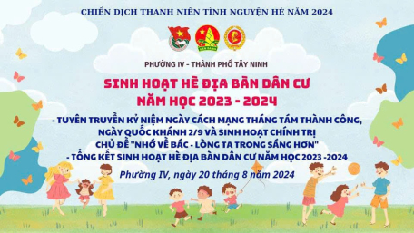 ĐOÀN THANH NIÊN TỔ CHỨC SINH HOẠT HÈ CHO CÁC EM HỌC SINH TRÊN ĐỊA BÀN