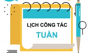 Lịch công tác tuần