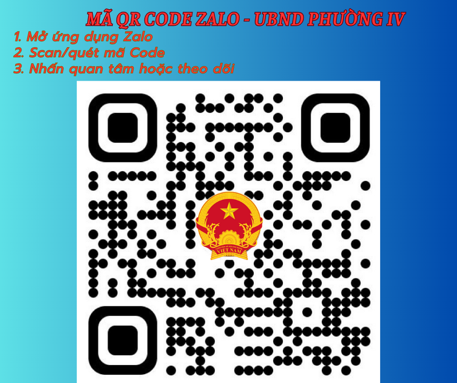 MÃ QR CODE ZALO PHƯỜNG IV